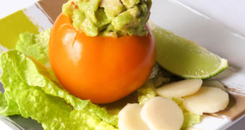 Avocado Chicken Salad Stuffed Tomato