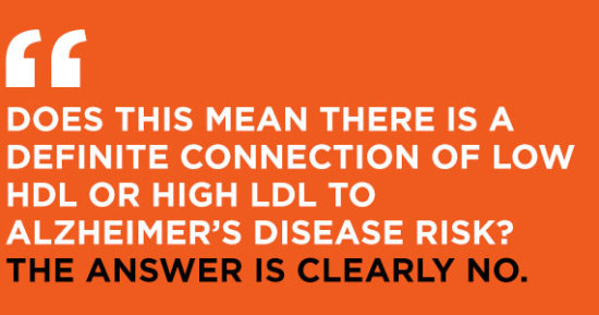 Cholesterol Leads to Alzheimer’s? Nonsense.